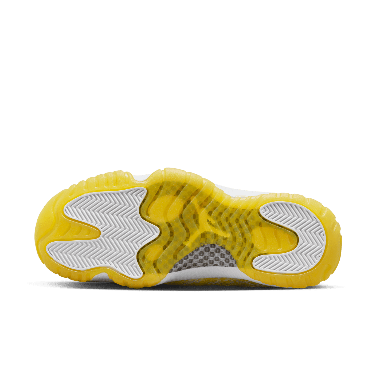 yellow and silver jordan 11