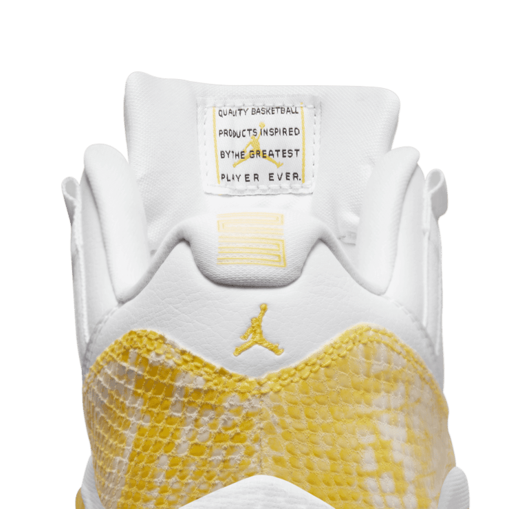 Air Jordan 11 Low Snake Yellow Python (W) Angle 6