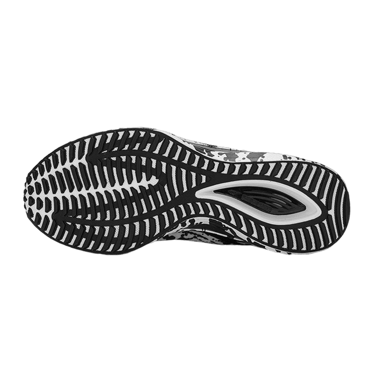 Mizuno Wave Rebellion Flash White Black Splatter Angle 3