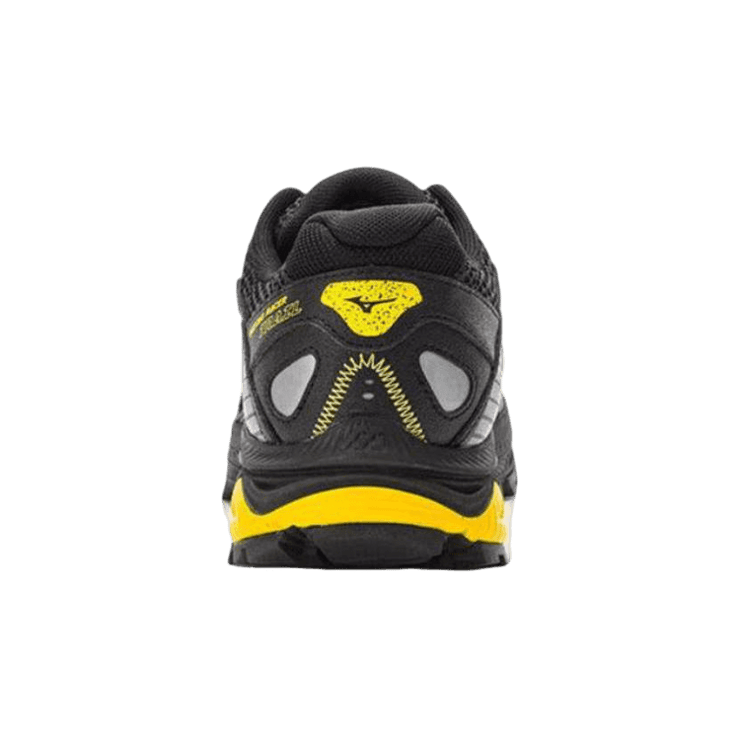 Mizuno Racer Trail Black Yellow Angle 1