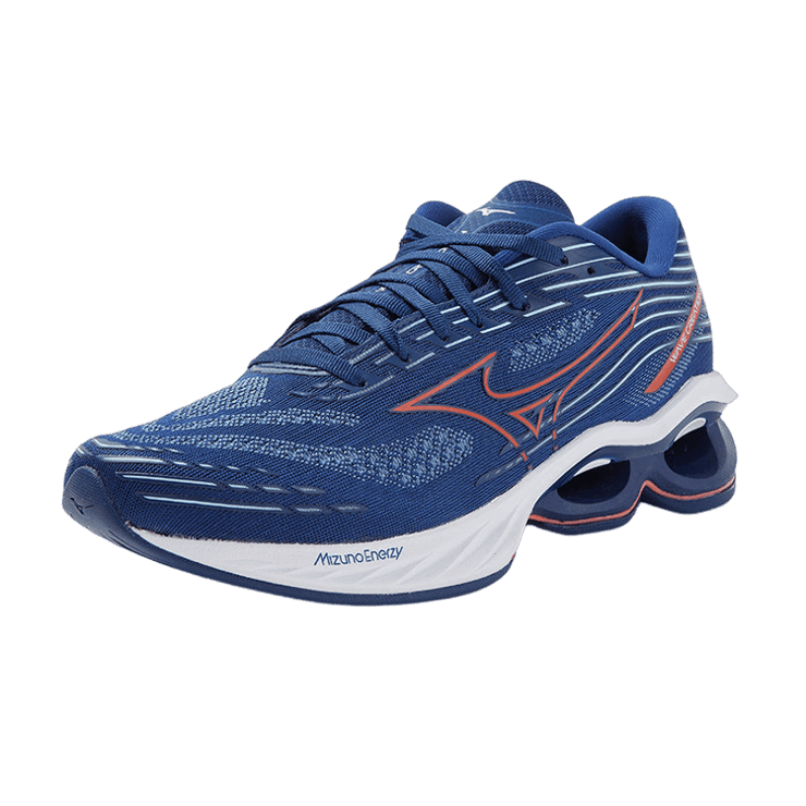 Mizuno Wave Creation 24 Blue Orange Angle 0