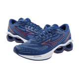 Mizuno Wave Creation 24 Blue Orange Angle 1
