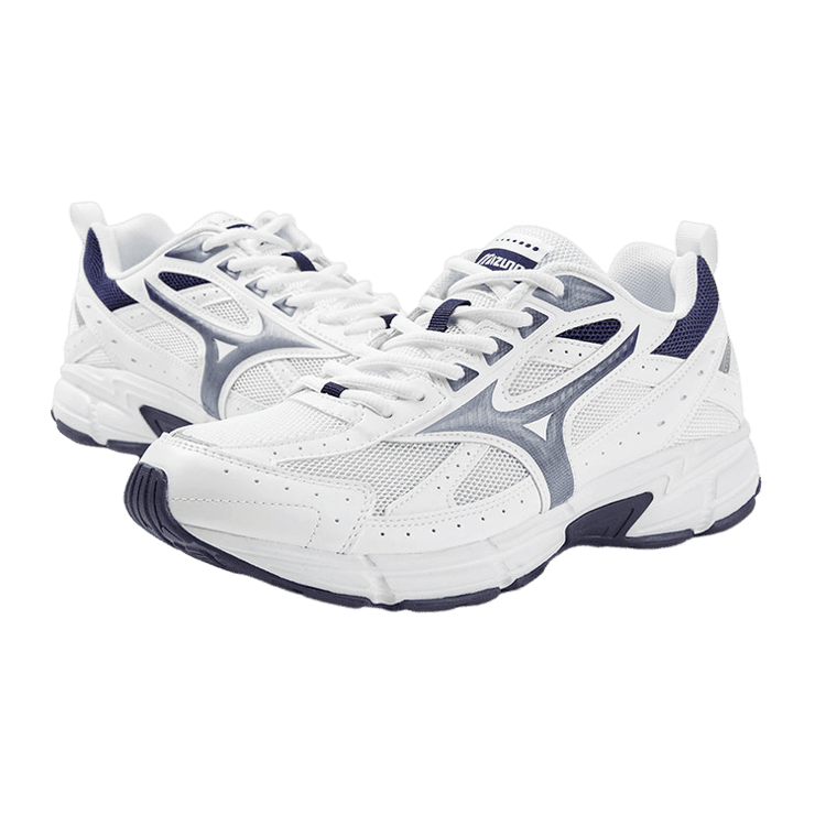 Mizuno Speed White Dark Blue Angle 1