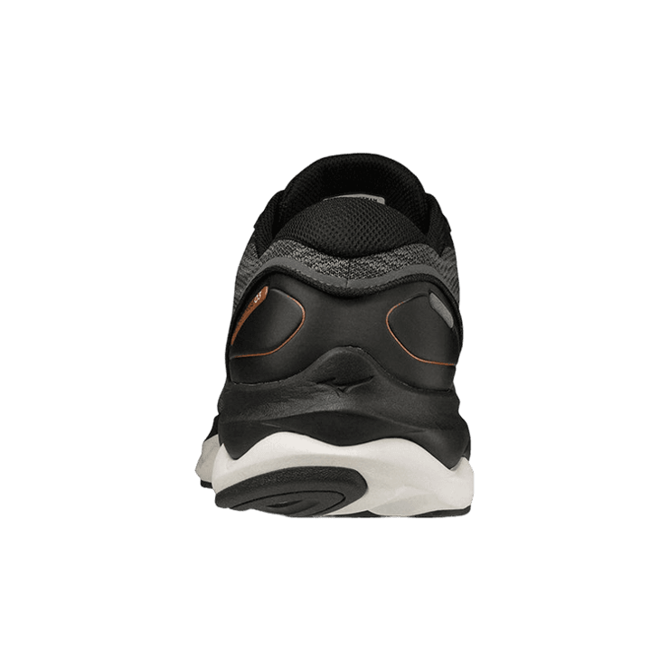 Mizuno Wave Skyrise 3 3E Wide Black Grey Angle 1
