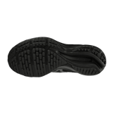 Mizuno Wave Rider 25 Waveknit Black Dark Grey Angle 0