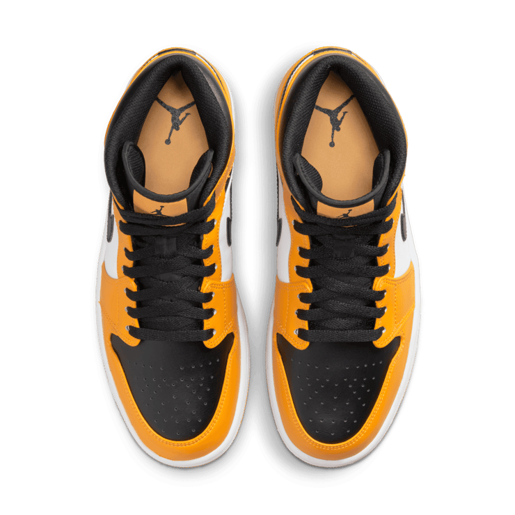 Jordan 1 Mid Yellow Toe 554724 701 Raffles Where to Buy