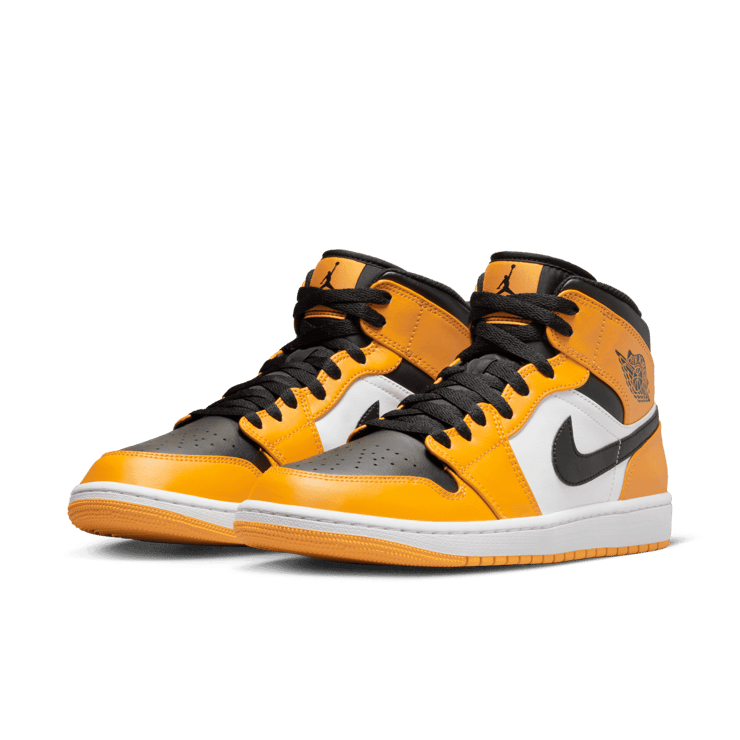 Jordan 1 Mid Yellow Toe 554724 701 Raffles Where to Buy