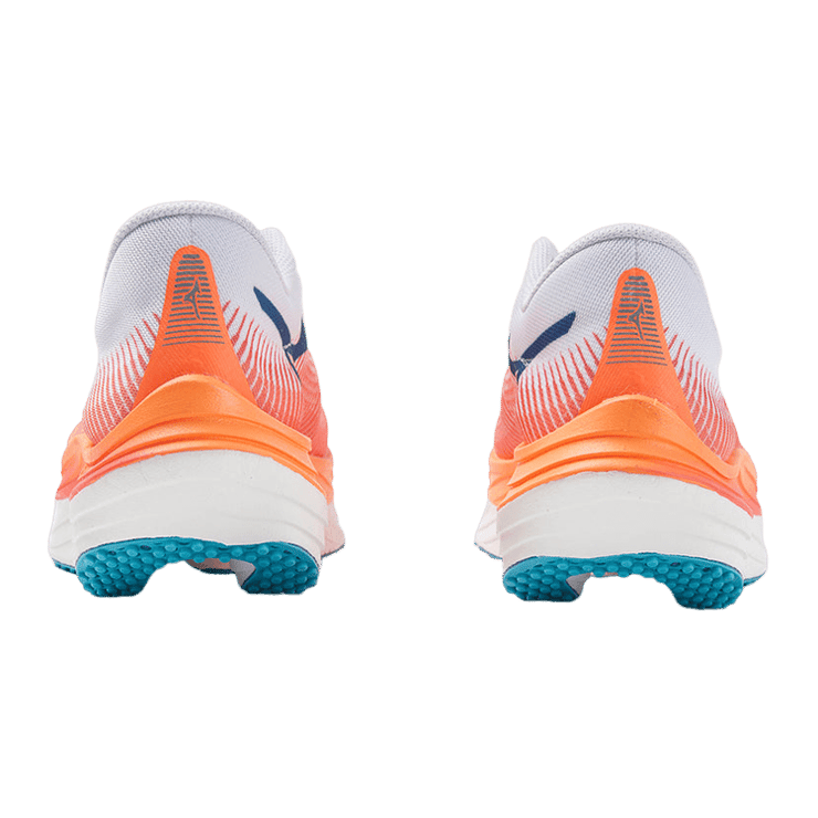 Mizuno Wave Rebellion Pro White Orange Angle 2