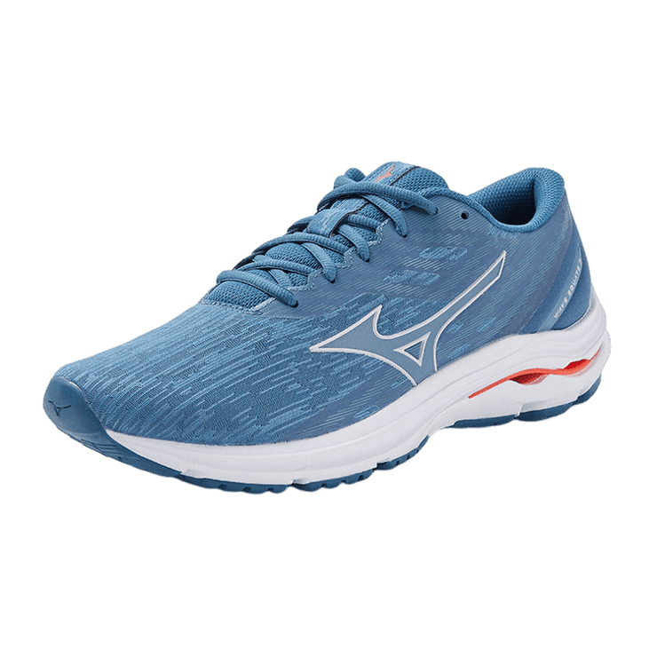 Mizuno Wave Equate 7 Grey Blue Grey White Orange Angle 0