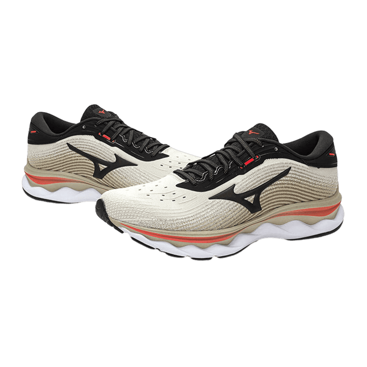 Mizuno Wave Sky 5 Black Sand Angle 0