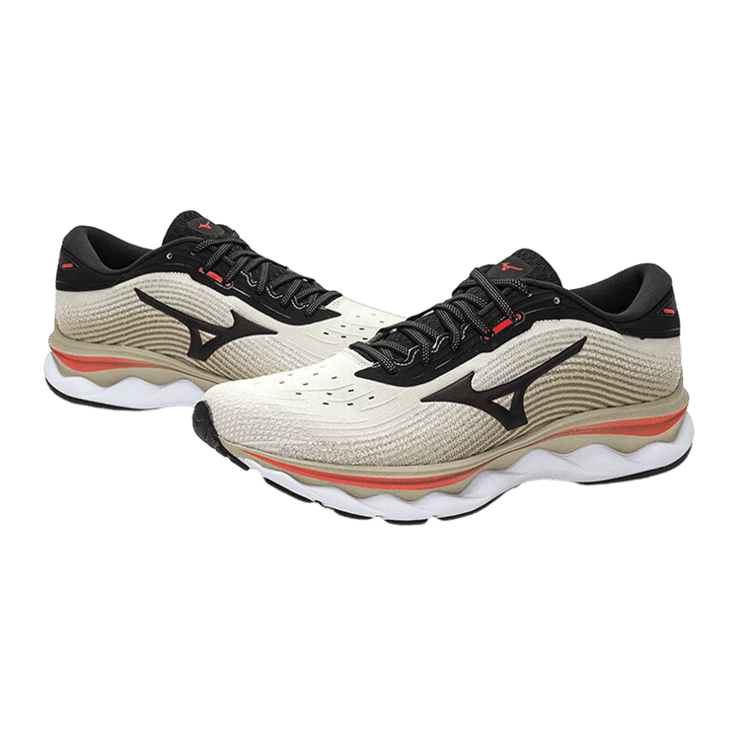 Mizuno Wave Sky 5 Black Sand Angle 0