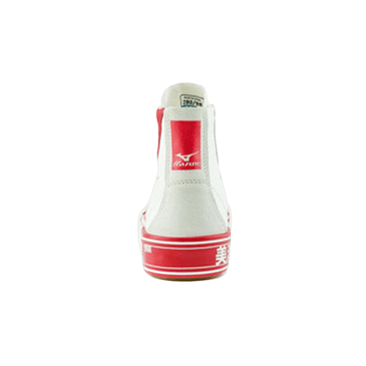 Mizuno Courts Hi Ec White Red Angle 1