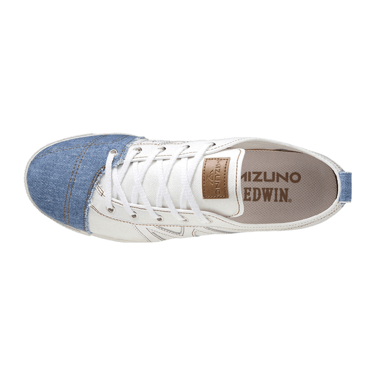 Mizuno School Trainer x Edwin White Denim Angle 0