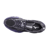 Mizuno Wave Prophecy X 10 Black Silver Purple Angle 0