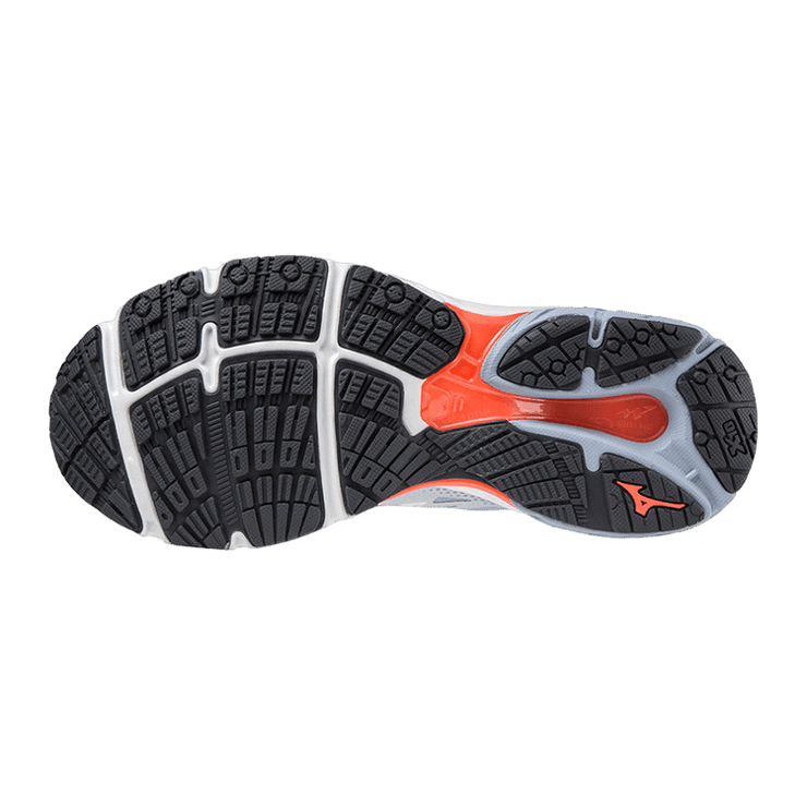 Mizuno Wave Prodigy 3 Grey White Pink (W) Angle 2