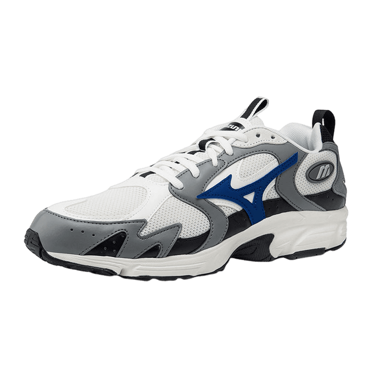 Mizuno running shoes White Grey Navy Angle 0