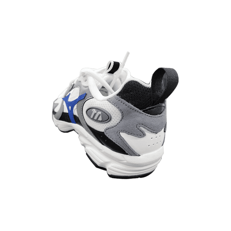 Mizuno running shoes White Grey Navy Angle 1