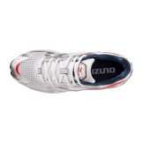 Mizuno Wave Rider 10 Sneakers White Silver Red Angle 0