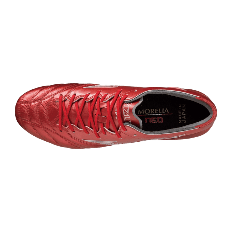 Mizuno Morelia Neo 3 Japan Football Boots Passion Red Pack Angle 1