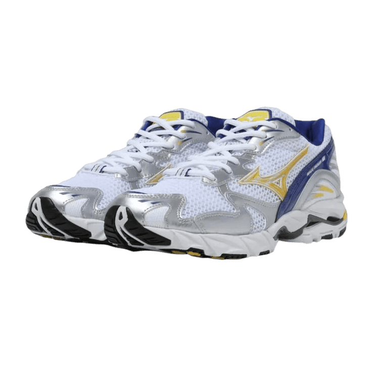 Mizuno Wave Rider 10 Sunstruck Blue Mazarine Angle 1