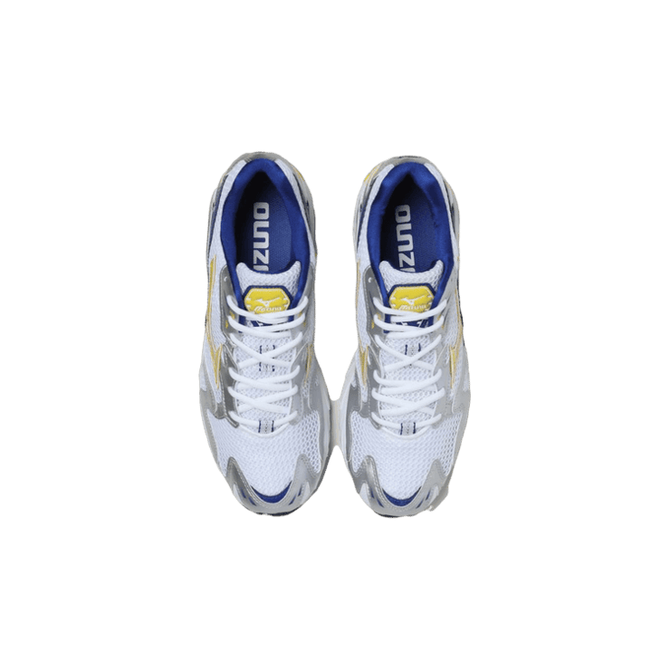 Mizuno Wave Rider 10 Sunstruck Blue Mazarine Angle 2