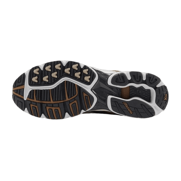 Mizuno Wave Rider 10 Brown Black White Angle 1