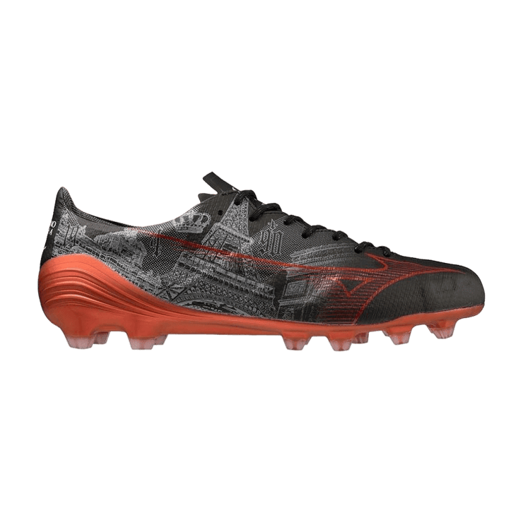 Mizuno Alpha SR4 FG Red Black Angle 0