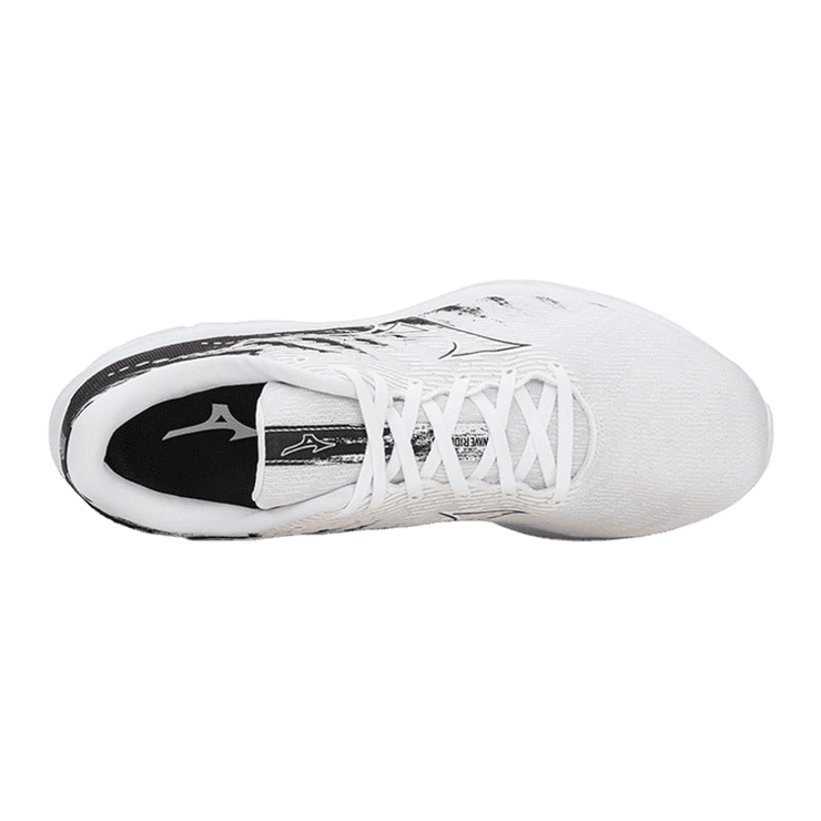 Mizuno Wave Rider 26 White Black Angle 0