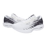 Mizuno Wave Rider 26 White Black Angle 1