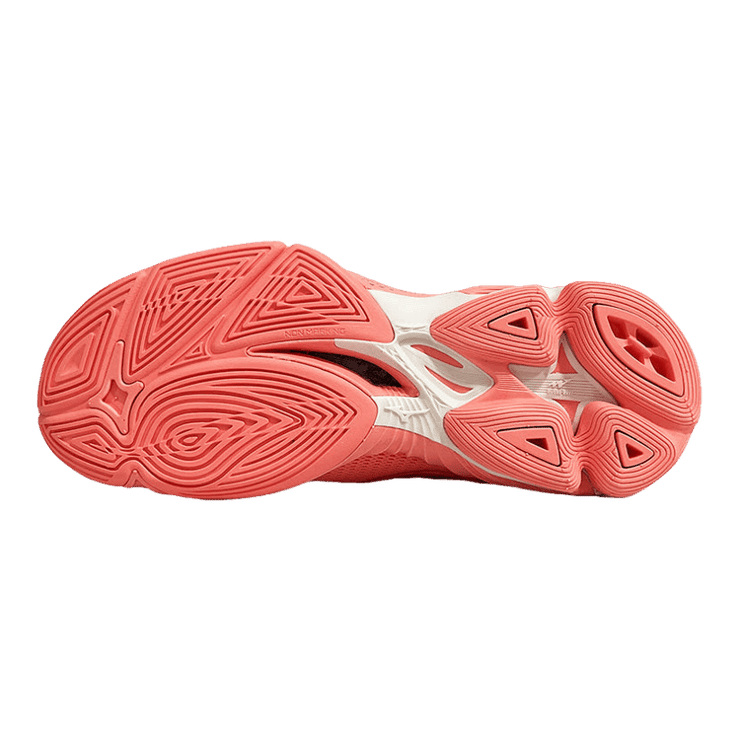 Mizuno Wave Lightning Z7 Silver Cloud Orange (W) Angle 2