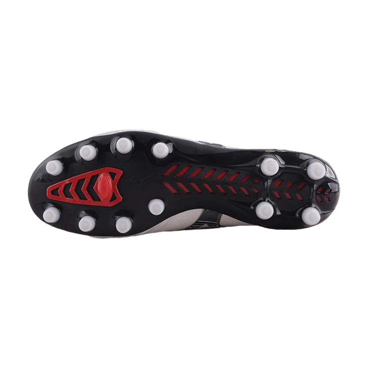Mizuno Morelia Neo III Made in Japan FG White Black Red Angle 1