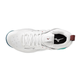 Mizuno Wave Luminous 2 White Teal Angle 0