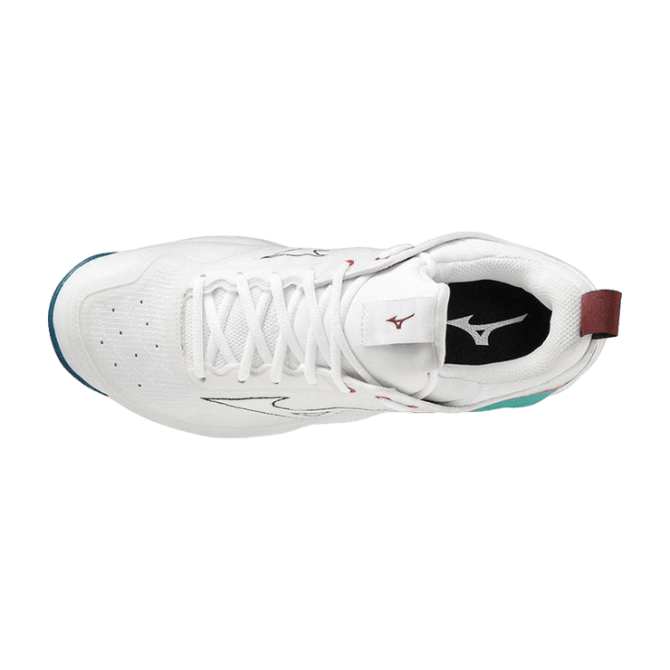 Mizuno Wave Luminous 2 White Teal Angle 0
