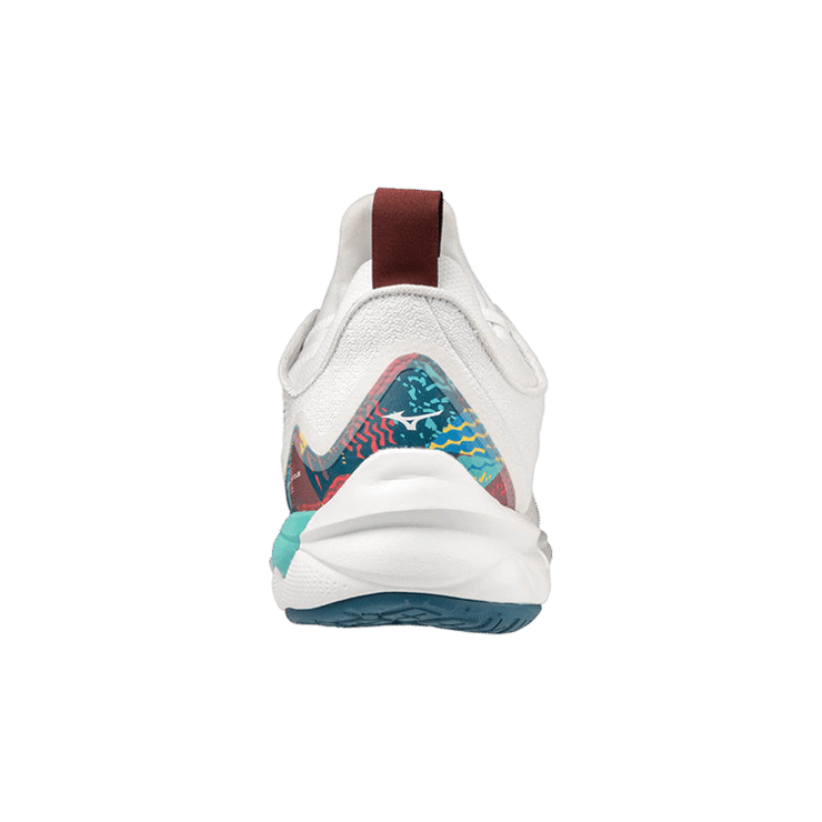 Mizuno Wave Luminous 2 White Teal Angle 1