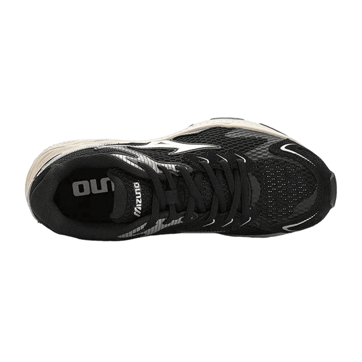 Mizuno Racer S Sneakers Black Mesh Angle 1