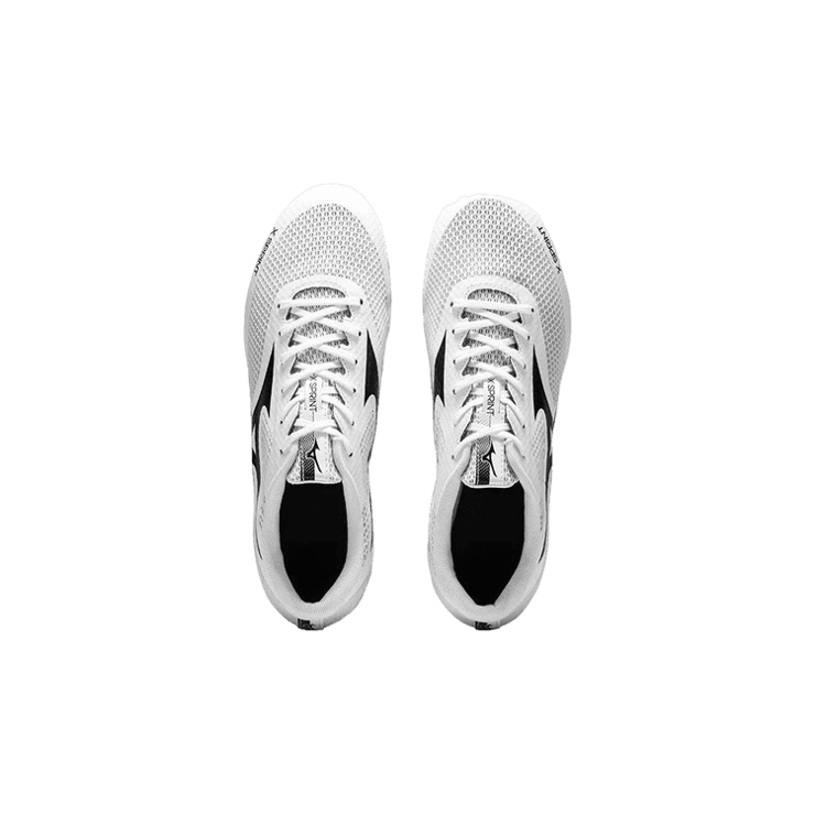 Mizuno X Sprint White black Angle 0