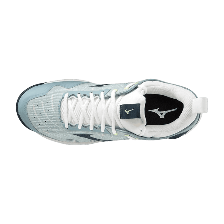 Mizuno Wave Luminous 2 Grey Blue Angle 0