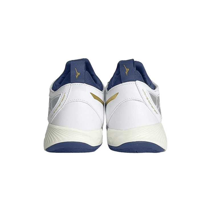 Mizuno White Dimension White Blue Ribbon Angle 1