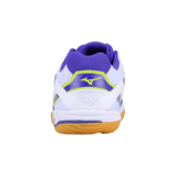 Mizuno Wave Drive 8 White Purple Angle 1