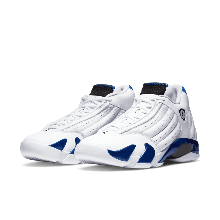 Air Jordan 14 Retro White Hyper Royal Angle 2