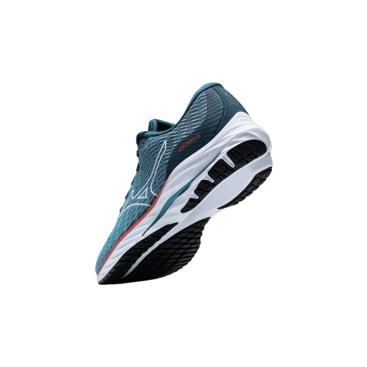 Mizuno wave rider 26 Blue Red Angle 0
