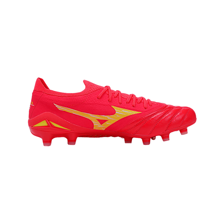 Mizuno Morelia Neo FG Football Boots Red Yellow Angle 0