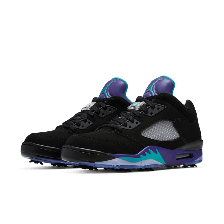 Jordan 5 Retro Low Golf Black Grape Angle 2