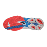 Mizuno Wave Lightning Neo White French Blue Angle 1