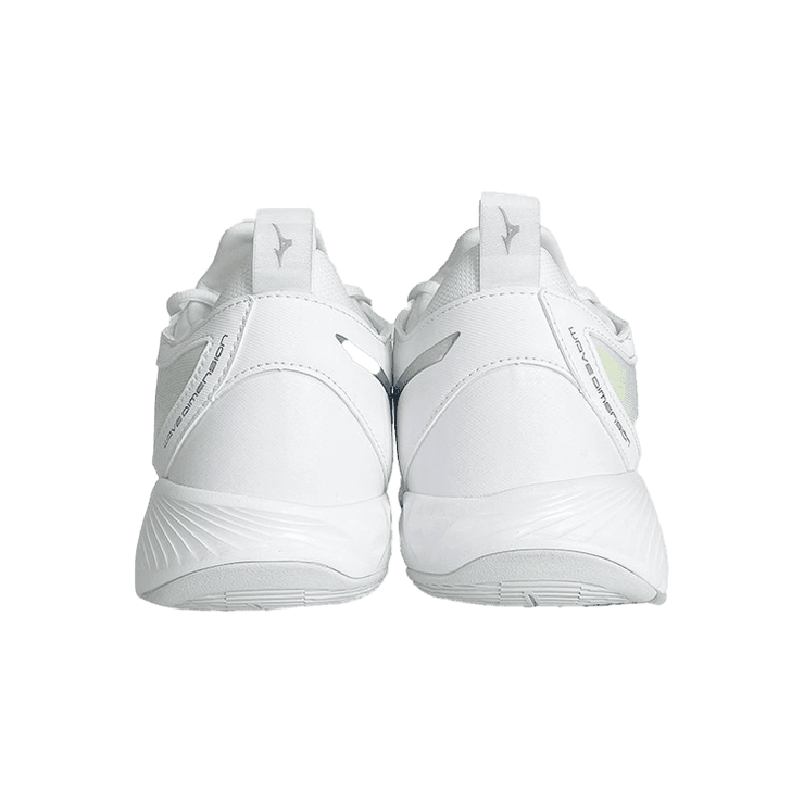 Mizuno Wave Dimension White Green (W) Angle 1