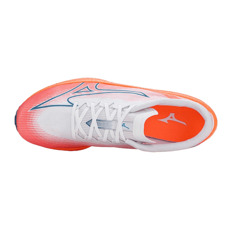 Mizuno Wave Rebellion Flash Orange Angle 0