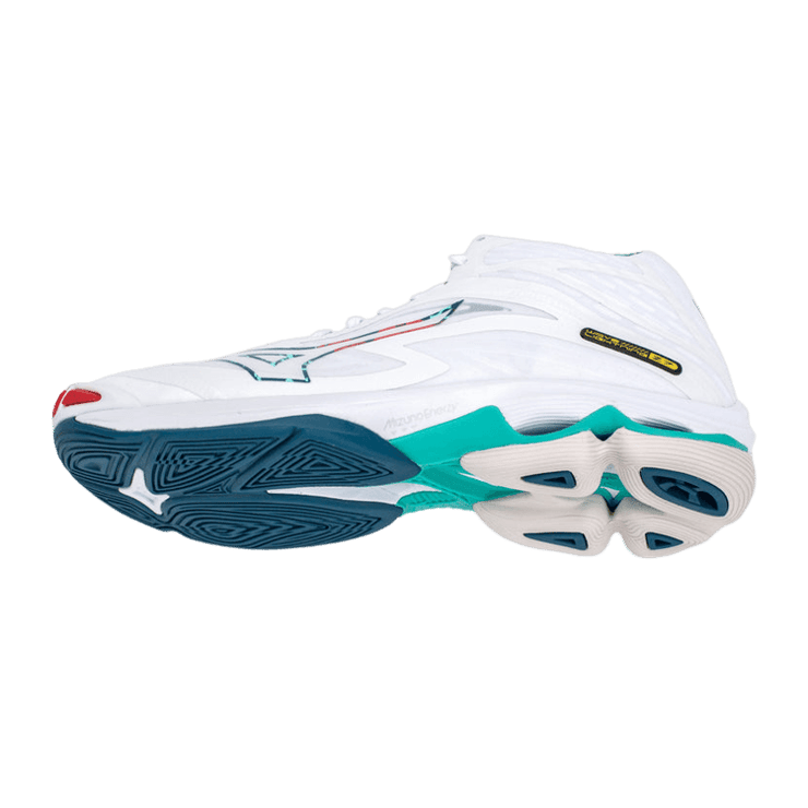 Mizuno Wave Lightning Z7 Mid White Angle 2