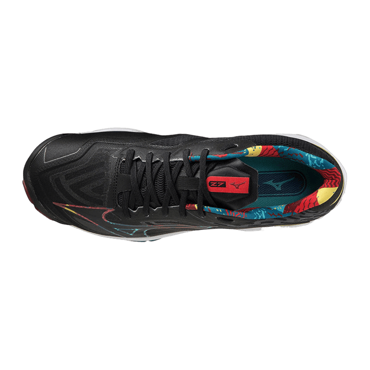 Mizuno Wave Lightning Z7 Black Red Green Angle 0