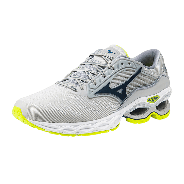 Mizuno Creation 22 Gray Fluorescent Green Angle 0