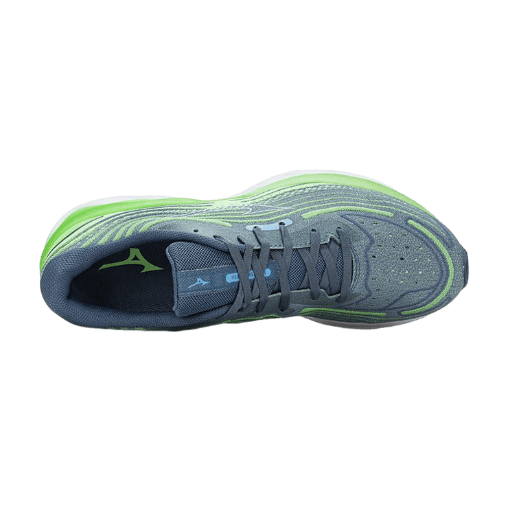 Mizuno Wave Skyrise 4 Grey Green Angle 0